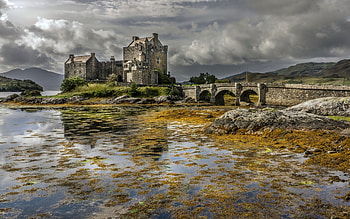 eilean donan castle, schloss, highland, castle, scotland HD wallpaper