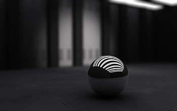 3D, Stripes, Streaks, Ball HD wallpaper