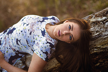 Girl Lying Hair Hanging Down , girls, model HD wallpaper
