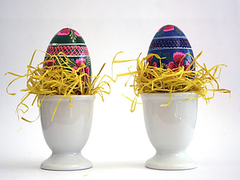 Easter eggs, easter, painted, eggs, nice HD wallpaper