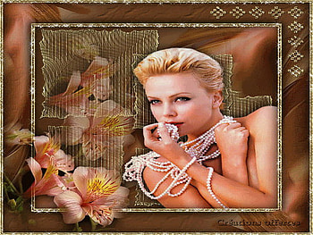pearls, flowers, daydream, charlize HD wallpaper