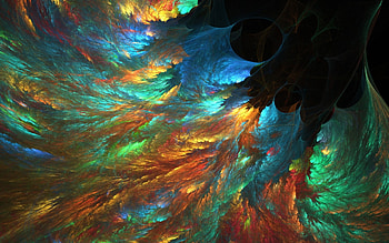Abstract fractal colors cg digital art artistic psychedelic bright . HD wallpaper