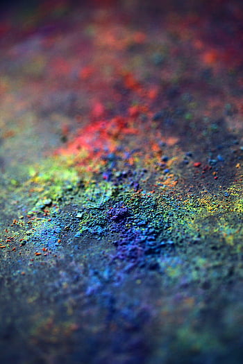 Close-up of vibrant color powder capturing the essence of creativity and joy. HD phone wallpaper