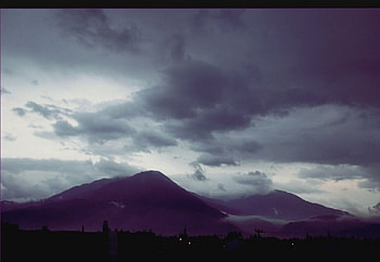 Moody mountain evening sky., moody, Turkey, mountains, evening HD wallpaper
