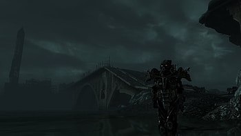 Fallout 3 Enclave Soldier, enclave, soldier, washington monument, fallout 3, fallout HD wallpaper