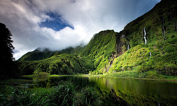 Greenery, , Landscape, Cloud, Water HD wallpaper