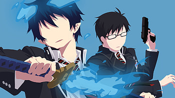 Blue Exorcist minimalist , Dark anime, Top backgrounds, Demon slaying HD wallpaper