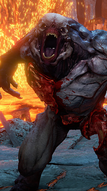 Infernal Roar — DOOM Eternal , video game, DOOM Eternal HD phone wallpaper