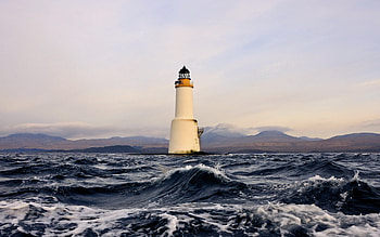 Landscape, Sea, Lighthouses HD wallpaper