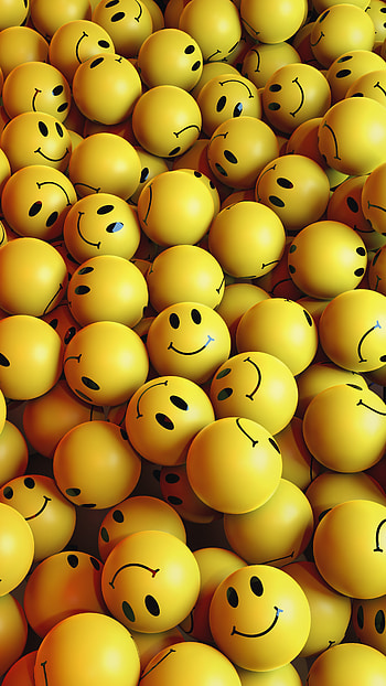 Emogi smile, orange, graph HD phone wallpaper