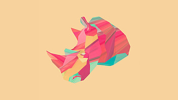 Geometric Animal, Geometric patterns, Animal silhouettes, Artistic HD wallpaper
