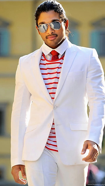 Allu Arjun New, White Dress HD phone wallpaper
