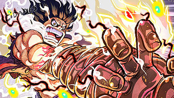 Monkey D. Luffy, Monkey D. Luffy, Gear Fourth, Anime, One Piece HD wallpaper