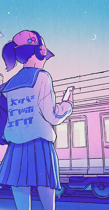 Mood, rec, standing, art, girl, popular, vibes, anime, colorful HD phone wallpaper