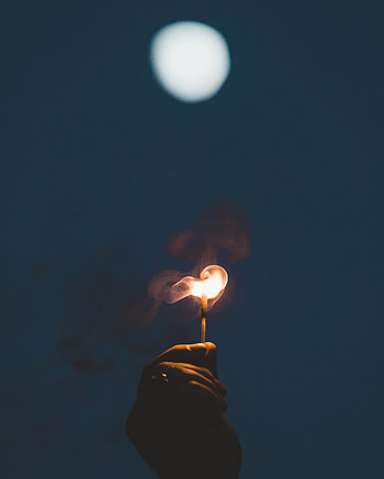Fire, Smoke, Dark, Hand, Darkness, Match HD phone wallpaper