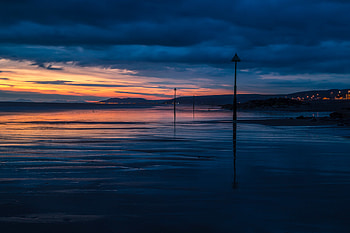 Nature, Sunset, Sea, Twilight, Clouds, Horizon, Dusk, Evening HD wallpaper