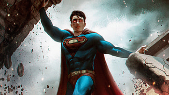 Superman Electrifying Pose, superman, superheroes, artwork, art, digital-art, artstation HD wallpaper
