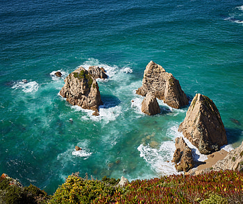 Nature, Water, Sea, Waves, Rocks, Shore, Bank HD wallpaper