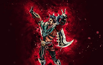 Draven, , purple neon lights, League of Legends, MOBA, artwork, Draven Skin, Draven Build, LoL, Draven League of Legends HD wallpaper