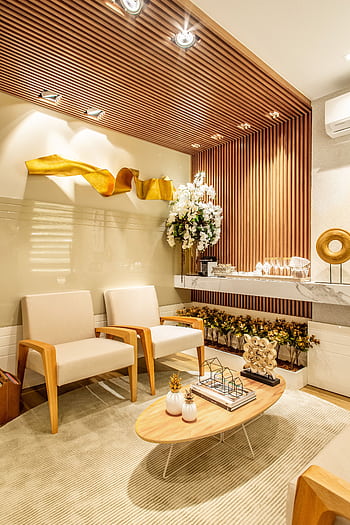 Luxurious modern lounge with elegant furniture and decor in a sophisticated design. HD phone wallpaper