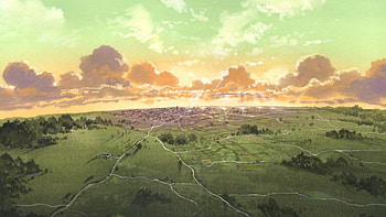 Haibane Remnei - The Town of Glie, Haibane Renmei, anime landscape, Anime Art HD wallpaper