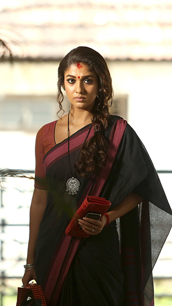 Nayantara, saree lover, model HD phone wallpaper