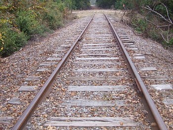 OMG a Leading Line!, brown, graphy, leading line, tracks, film, railroad track HD wallpaper