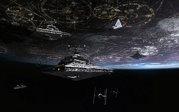 Imperial Navy ships at Coruscant by Tony Dicker (Fan Art). Star Destroyer ... HD wallpaper
