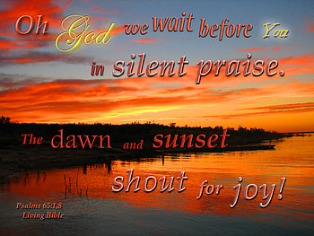 Silent Praise, clouds, water, Bible, lake, sunset HD wallpaper