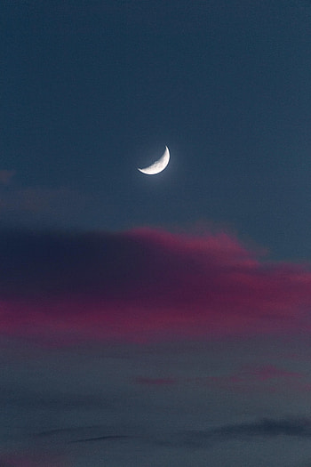 Nature, Sunset, Sky, Moon, Evening, Full Moon HD phone wallpaper
