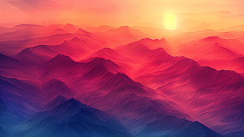 Warm Mountain Sunrise - Stunning, mountain, Warm colors HD wallpaper