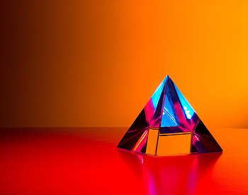 Reflection, Miscellanea, Miscellaneous, Glass, Crystal, Pyramid HD wallpaper