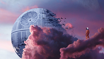 Colossal Wreck, astronaut, artist, artwork, digital-art HD wallpaper