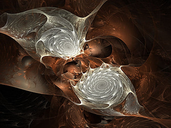 abstract 10, brown, white, mind teaser, art HD wallpaper