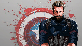 Captain America New Art , captain-america, superheroes, artwork, digital-art, artist, behance HD wallpaper