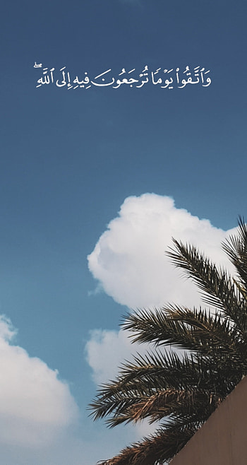 Islamic, cloud, sky, quote, palm, Quran HD phone wallpaper