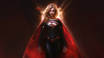 Spectacular Supergirl Angel, supergirl, superheroes, artwork, digital-art, art, deviantart HD wallpaper