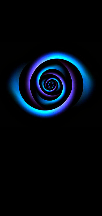 Mycro Dark 001, electric blue, amoled, art, samsung, shapes, black, abstract HD phone wallpaper