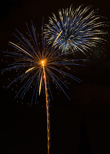Holidays, Night, Salute, Shine, Light, Sparks, Fireworks, Firework HD phone wallpaper