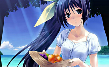 island girl -, island, anime, girl, new, island girl HD wallpaper