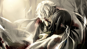 Samurai Gin Gintama, Shiroyasha Sakata Gintoki, White demon, Unique character design HD wallpaper