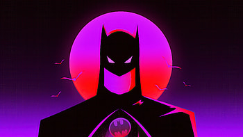 Batman Synthwave, batman, superheroes, artwork, artist, behance HD wallpaper