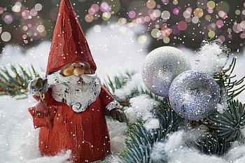 Holidays, New Year, Jack Frost, Santa Claus, Statuette HD wallpaper