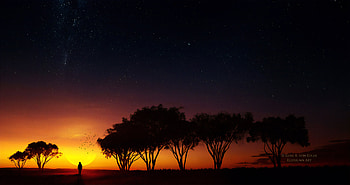 Sunset Time , artist, artwork, digital-art, deviantart HD wallpaper
