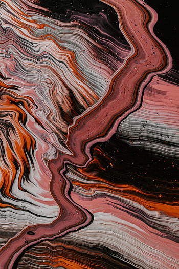 Abstract, Waves, Divorces, Paint, Liquid, Mixing HD phone wallpaper