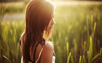 Girl Field Sunlight, girls, model, field HD wallpaper