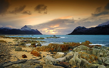 Landscape, Sea, Beach HD wallpaper