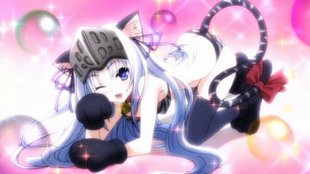 Nyaaa! X3, neko, mujer, gato, anime, kore wa zombie desu ka HD wallpaper