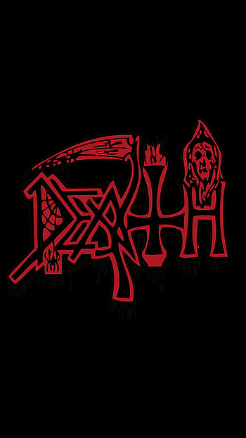 Death, red, black HD phone wallpaper