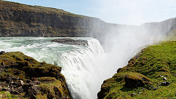 Gullfoss Waterfall, Iceland, Natural wonder, Magnificent beauty HD wallpaper